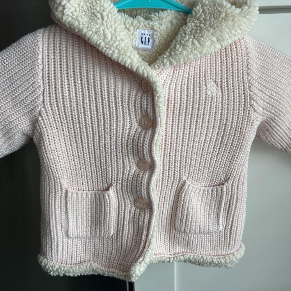 Baby gap fleece lined cardigan